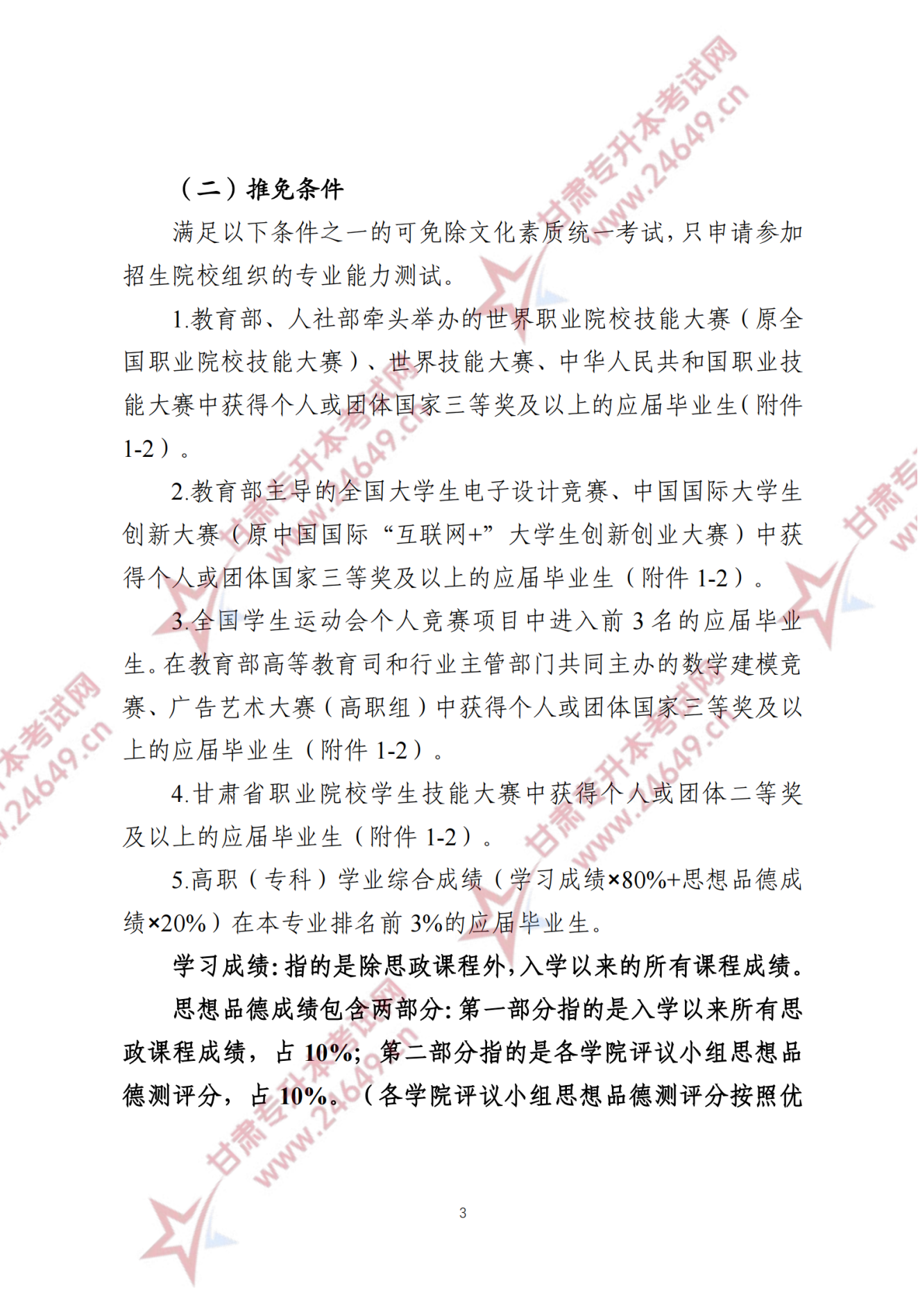 甘肃专升本考试网