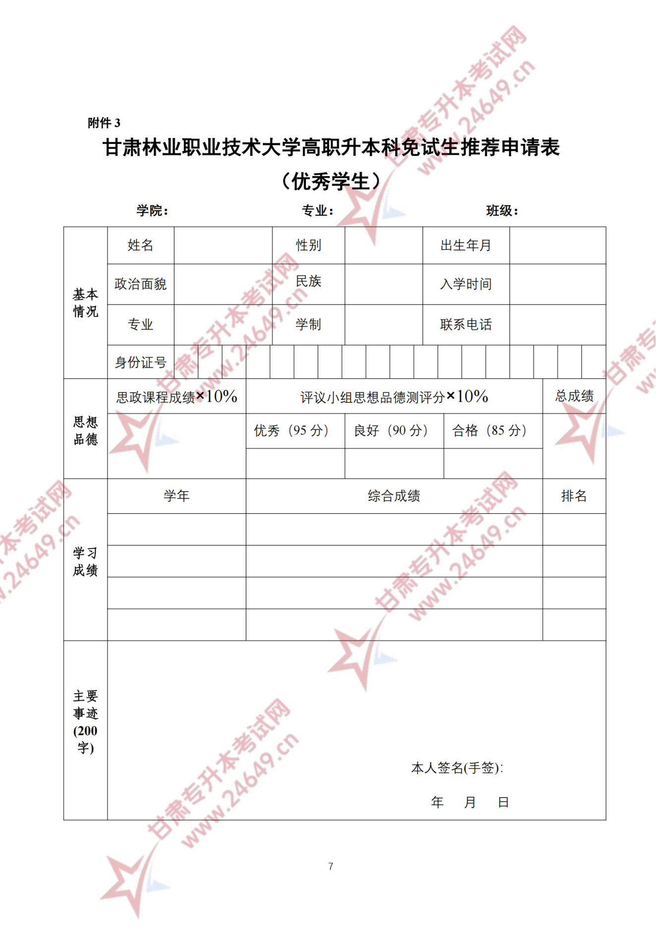 甘肃专升本考试网