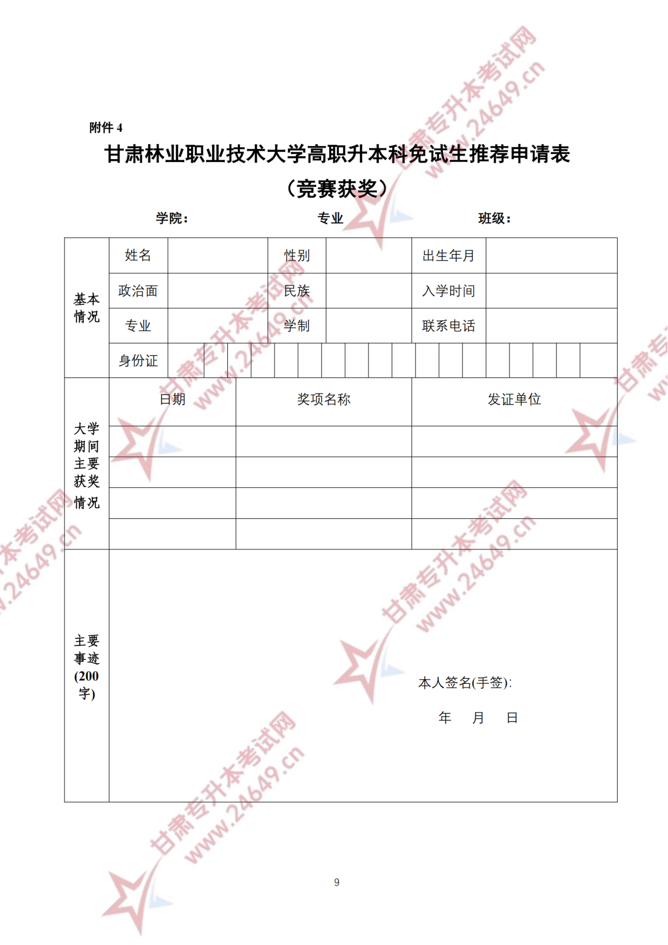 甘肃专升本考试网